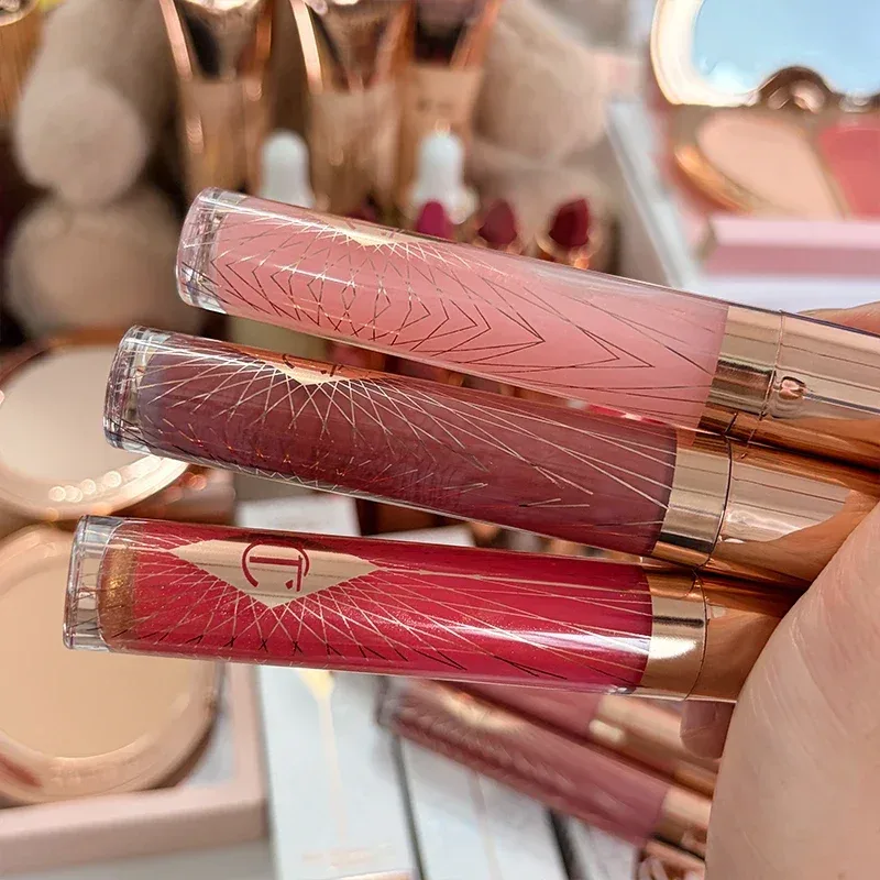 CT Summer Limited Lip Gloss Hydrating Lipstick Setting Powder Shine Nine-Color Eyeshadow Palette Blush Skincare Essence Makeup — image 6