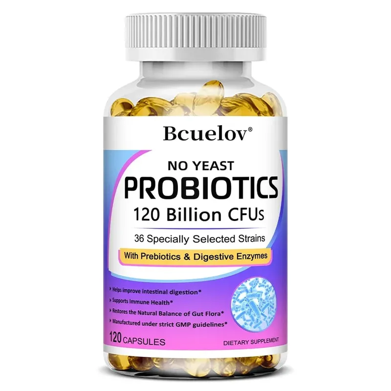 Premium Probiotics with Prebiotics and Digestive Enzymes To Aid Digestion and Boost The Immune System - 120 Capsules