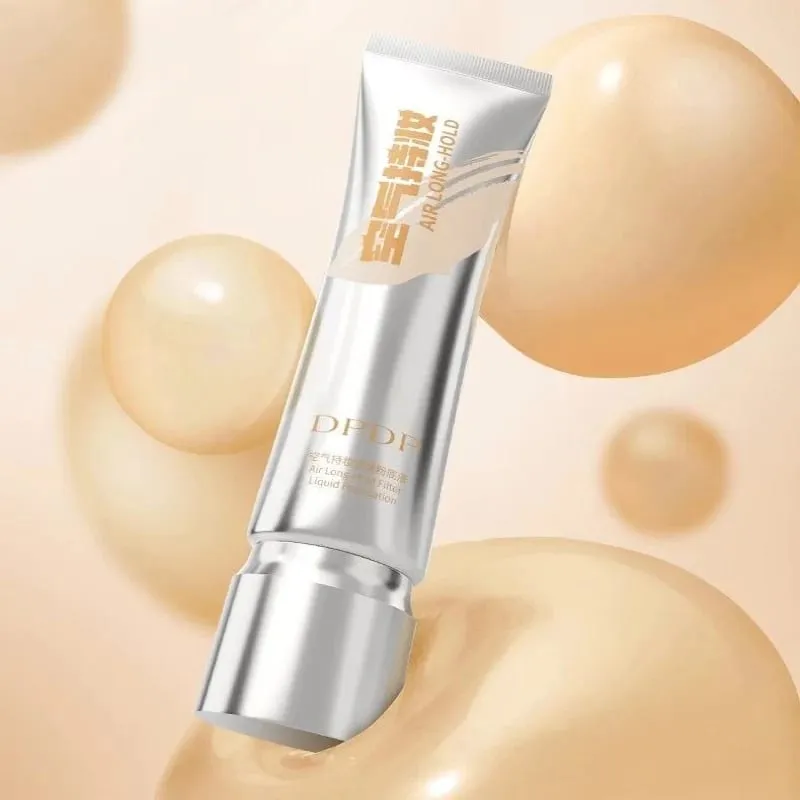 30ml DPDP Long-wear Liquid Foundation + F4 Dual-ended Foundation Brush Makeup Set Long Lasting Coverage Base Cosmetic Applicator