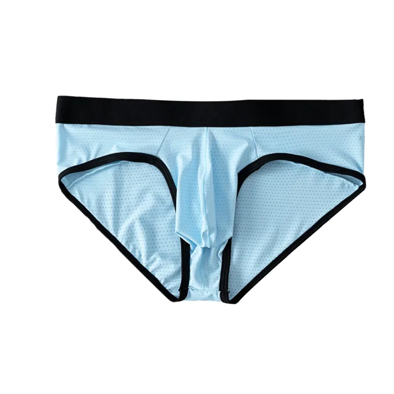 Fashion Mens Underwear Briefs Breathable Mesh Men's Panties Men Brief Bikini Underpants Back Patch Big Pouch Man Trunks D3-11 — image 5