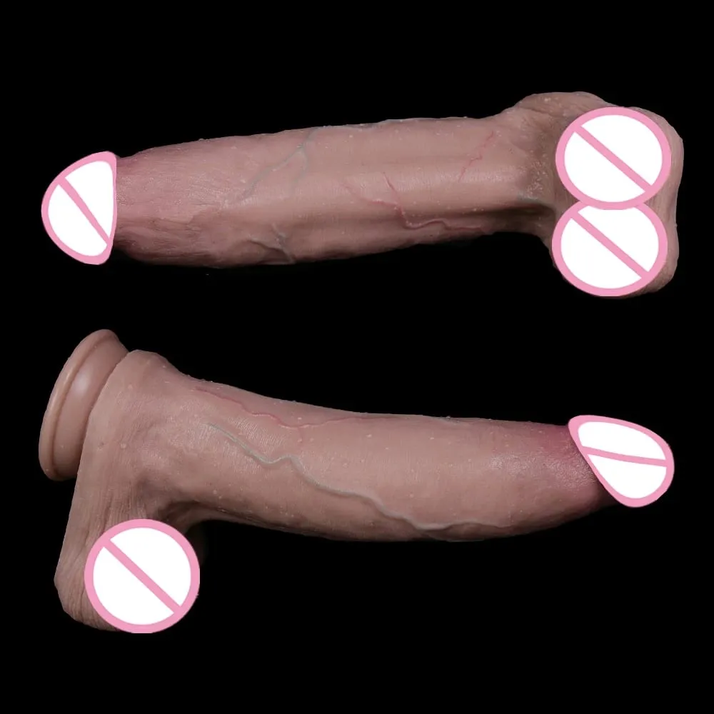 Huge Thick Dildo Realistic Soft Skin Big Penis Suction Cup Anal Dilator Sex Toys for Women Vagina Masturbator G-spot Stimulator