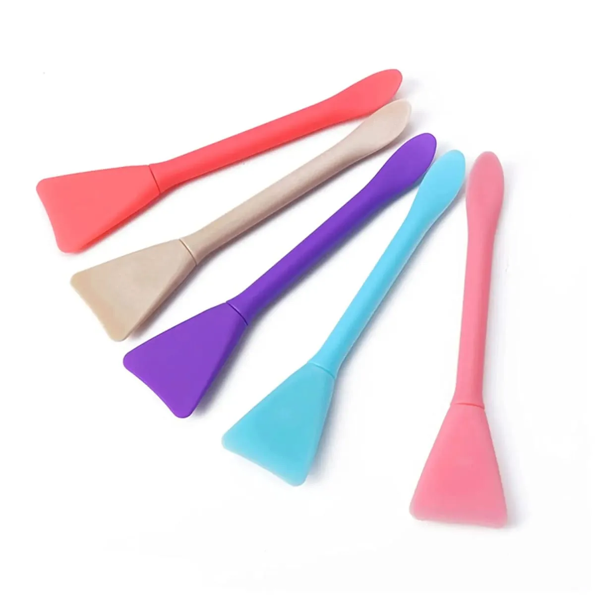 5pcs Silicone Face Mask Brushes Makeup Spatula Applicator Skincare Spatula Lotion Face Cream Applicator Spa Makeup Tools