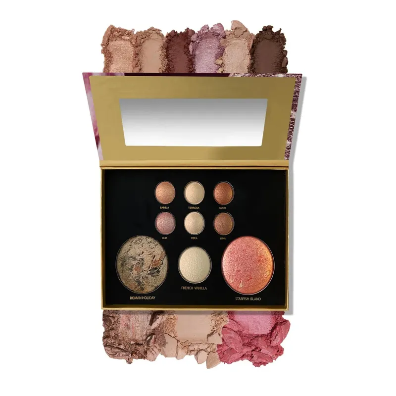 Tuscan Dreams Holiday Baked Starter Kit (4PC)-- Full Face Makeup Palette Foundation with Limited Edition Brushes — image 9