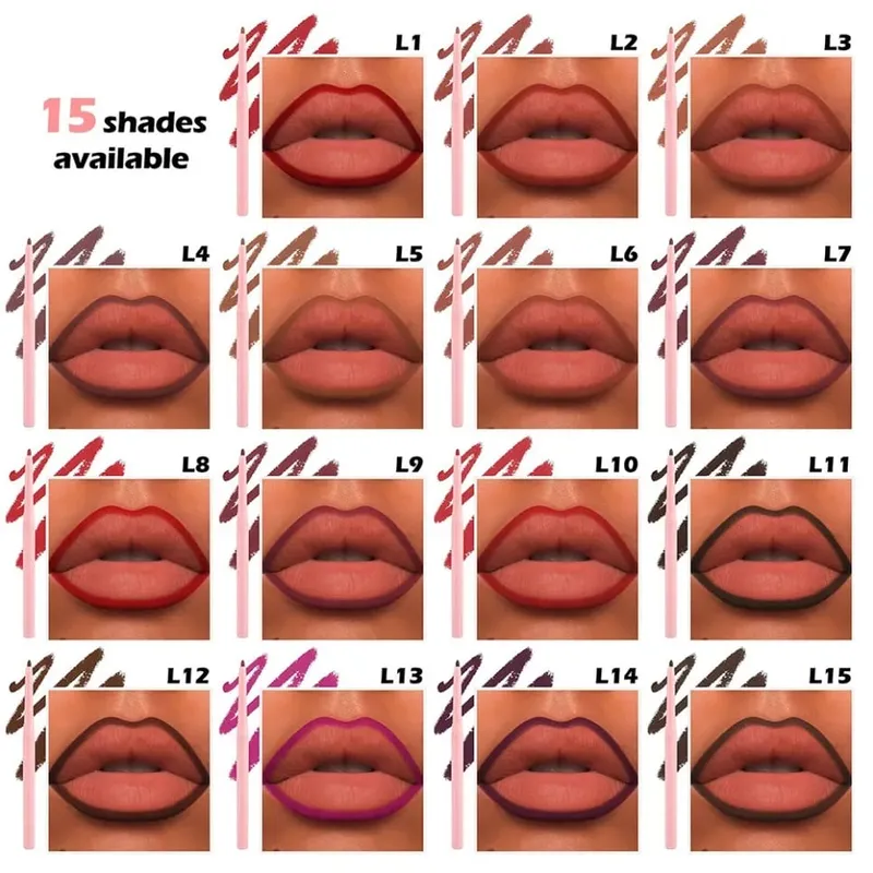 4 Buah/Kit Makeup Vegan Lip Gloss Matte Lipstik Lip Liner Masker Bibir Set Label Pribadi Logo Kustom Grosir — image 6