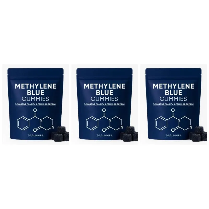 Methylene Blue Compound Gummies 5mg 30/60 Ct Blueberry Flavor for Sustained Energy Mental Clarity & Mood Cellular Support — image 8