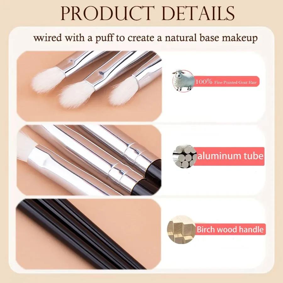 Eyeshadow Blending Brush Τρίχα κατσίκας 100% Small Crease Blending Makeup Brushes Precise Eye Shadow Blending Brush Makeup — image 3