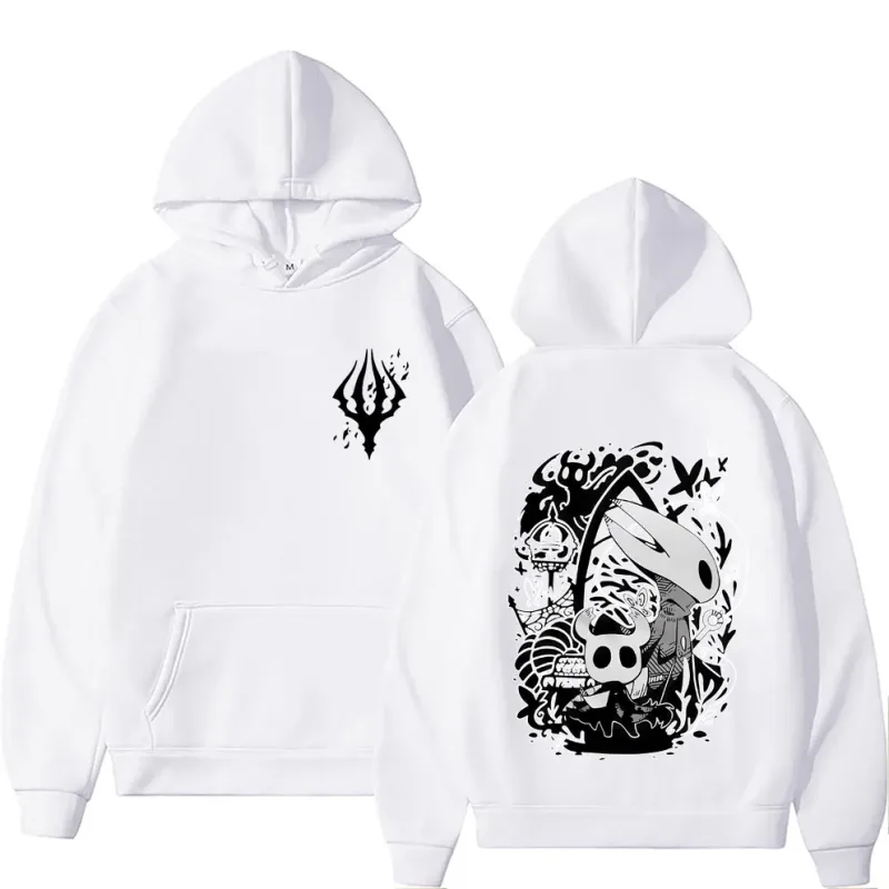 Oyun içi boş şövalye grafik kapşonlu erkek kadın giyim rahat büyük boy streetwear erkek Vintage polar kapüşonlular hayranları hediye eşofmanı — image 3