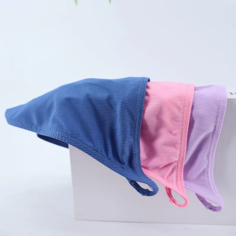 1pc Men Ribbing High Fork Underwear Brief U Convex Pouch Low Rise Panties Solid Color Breathable Comfortable Underpants — image 12