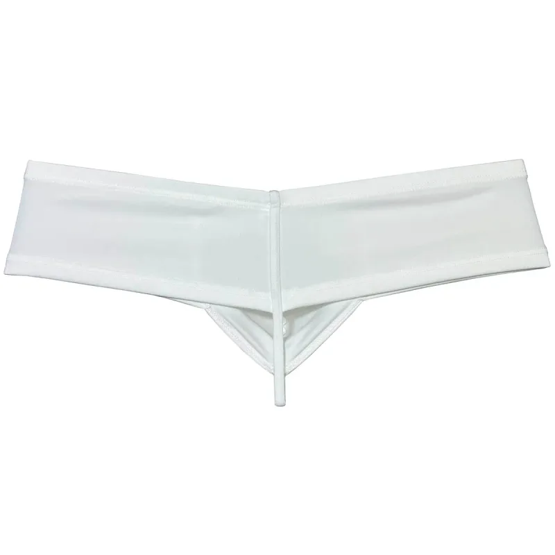 Men's Sexy Low Rise Mini Briefs Panties Solid String Crotch Brazilian Bikini Underwear Solid Enhance Pouch Boxer Briefs for Men — image 11