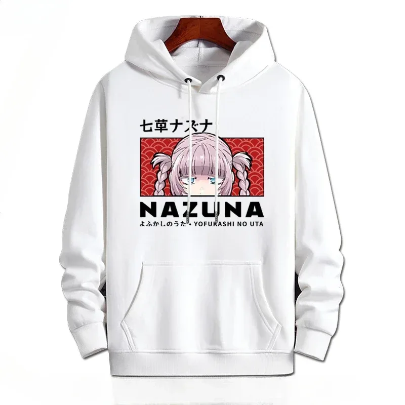 Y2K Anime CALL OF THE NIGHT Nazuna Nanakusa Rolig Hoodie Hip Hop Grafiska Sweatshirts Poleron Hombre Streetwear Harajuku Tracksui