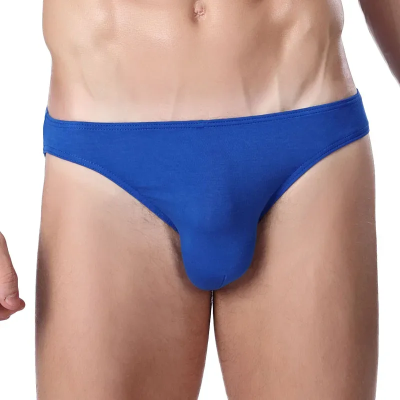 Men's Underwear, Men's Small Triangle Briefs, U-Convex Thin Elastic Sexy Low-Waist Tight-Fitting Narrow-Edge Briefs