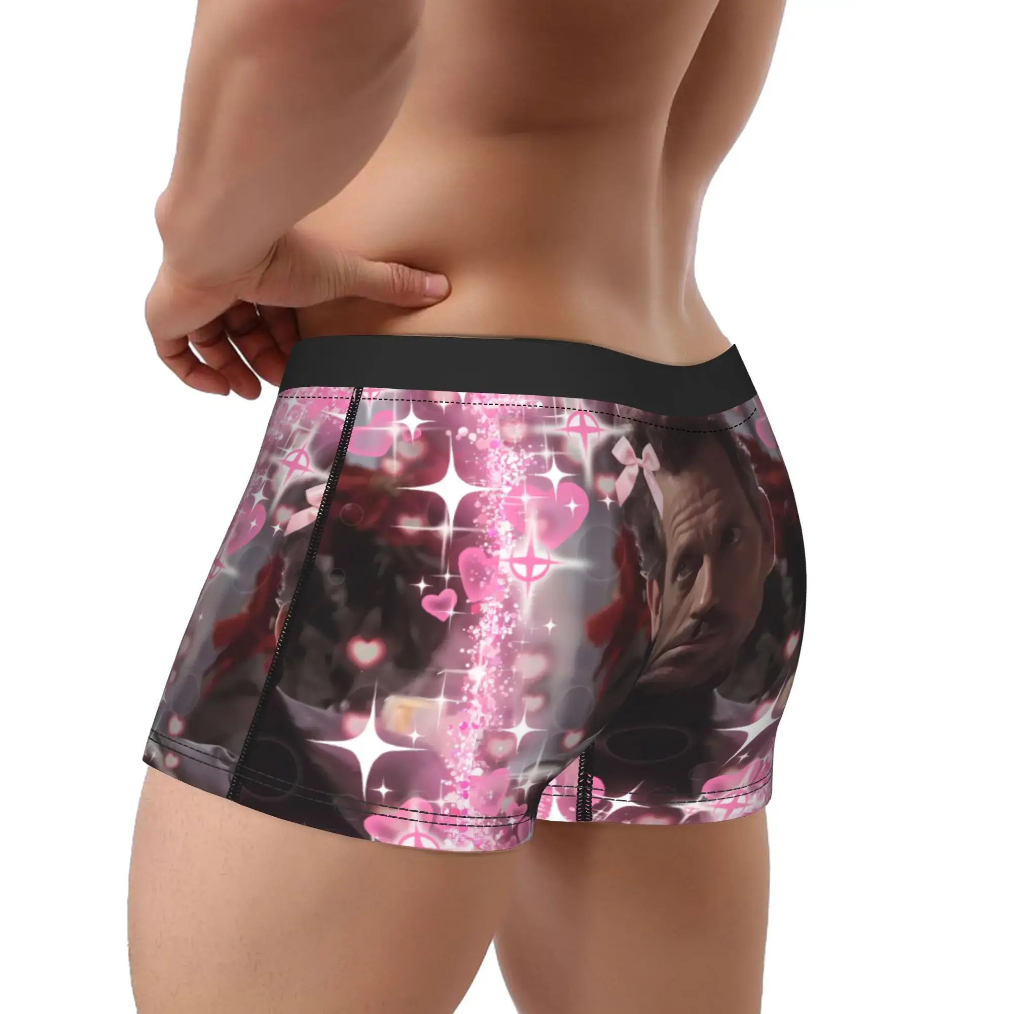 Dr House MD Underwear Love Men's Shorts Briefs Comfortable Trunk High Quality Pattern Plus Size Underpants