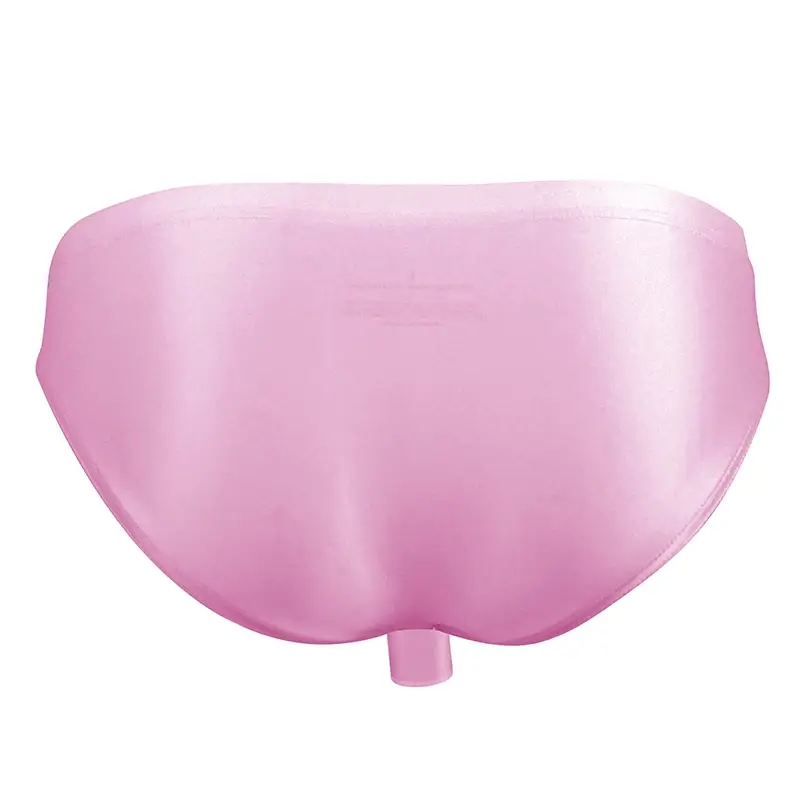 High Elastic Bikini Briefs gay Men's glossy underwear open Pouch Panties Men Smooth gay underwear