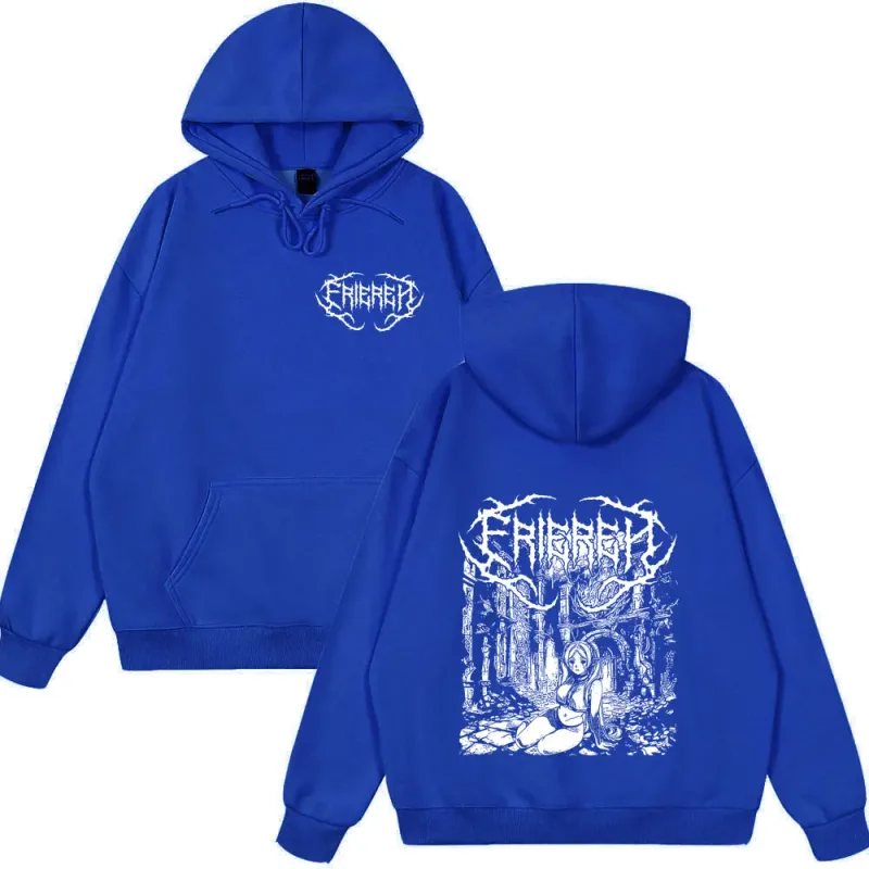 Anime Frieren: Beyond Journey's End T-shirt Frieren Manga Gothic Hoodies Herr Kvinnor Kläder Vinterkläder Lös stil Streetwears