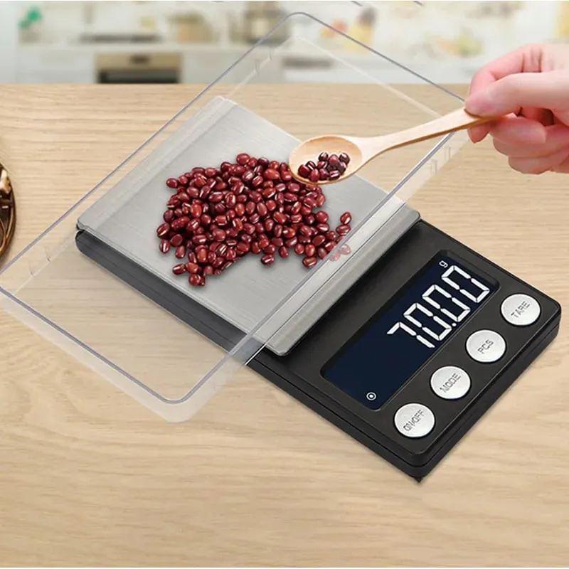 Ψηφιακή Μίνι Ζυγαριά Τσέπης Precision 0,01g LCD Κοσμήματα Χρυσά Αξεσουάρ Διαμαντιών Gram Balance Ζυγαριά βάρους για κουζίνα 1000g — image 4