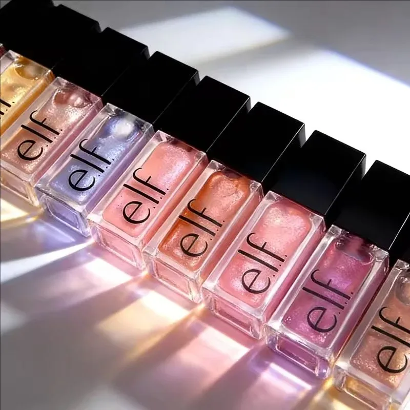 New Elf 8 χρωμάτων Lip Gloss & Πολύχρωμο ρουζ σε πούδρα λεπτής υφής Ελαφρύ Ενυδατικό Θρεπτικό Lip Balm Care Cosmetics