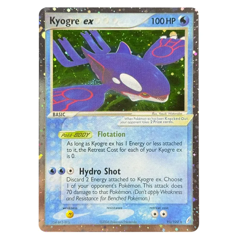 Κάρτες μεσολάβησης Ολογραφικά Emerald Cacturne Rayquaza Hidden Legends Kyogre Crystal Guardians Alakazam Star Flareon Metagross — image 16