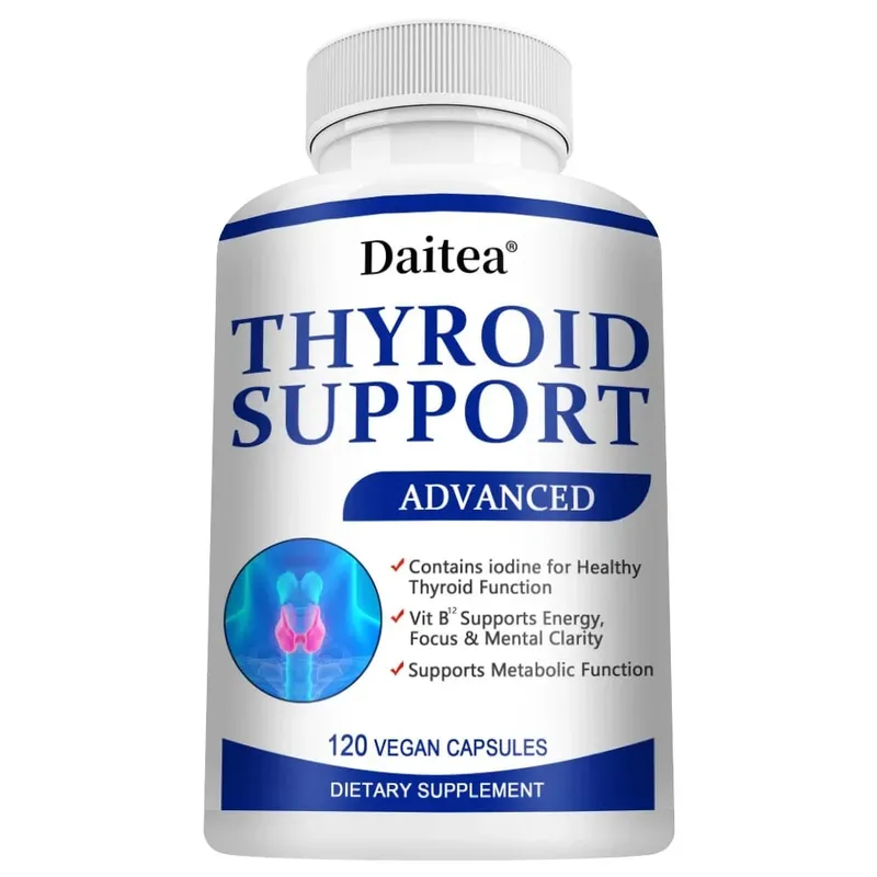 Thyroid Supplement with L-tyrosine Iodine Zinc & Selenium - Promotes Memory Cognitive Thyroid Health and Metabolism NON-GMO — image 9