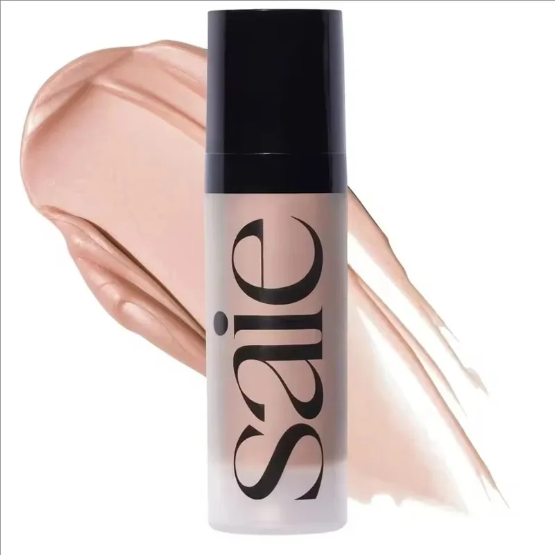 Saie 4-Colors Liquid Blush CHILLY SPICY Highlighter Sunglow Contouring Shimmer Powder Γρήγορη ξήρανση, μη κολλώδης φυσική υφή