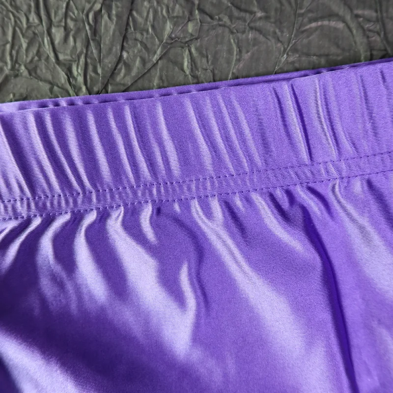 new Mens Briefs Underwear Satin-like Breathable Low-Rise Underpants Male Panties Men's glossy underwear — image 9