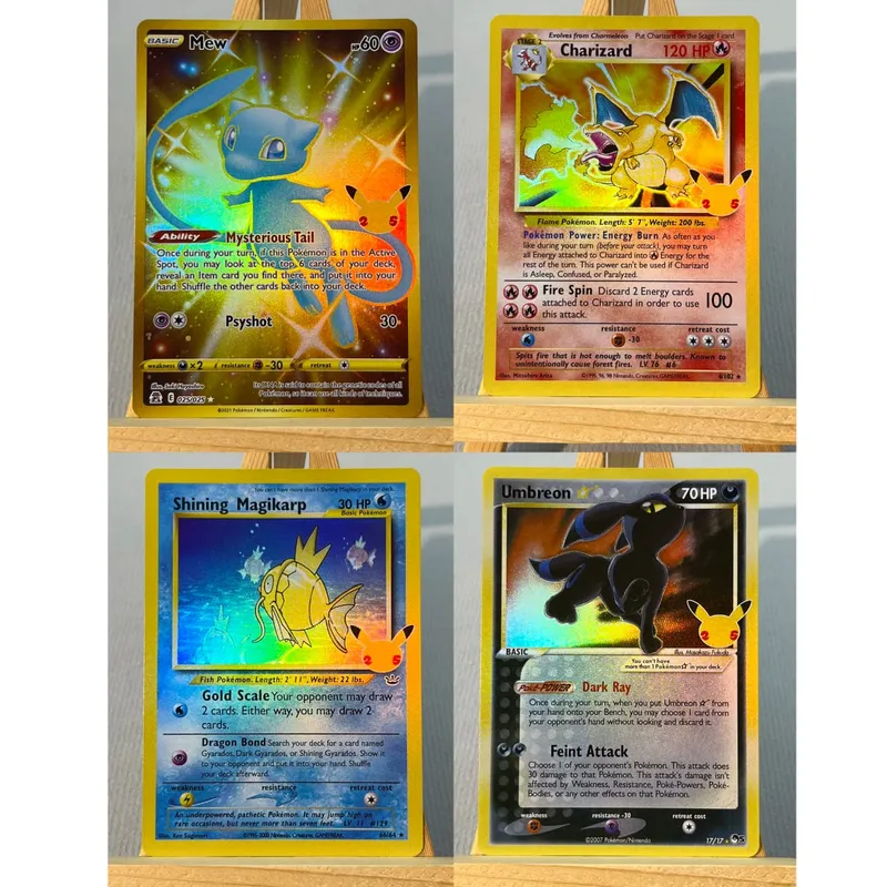 MEW PTCG13-003 Tcg proxy PKM Cards Charizard ex Bulbasaur Charmeleon Rare Collection Battle Toys Δώρα για χόμπι στο σπίτι — image 8