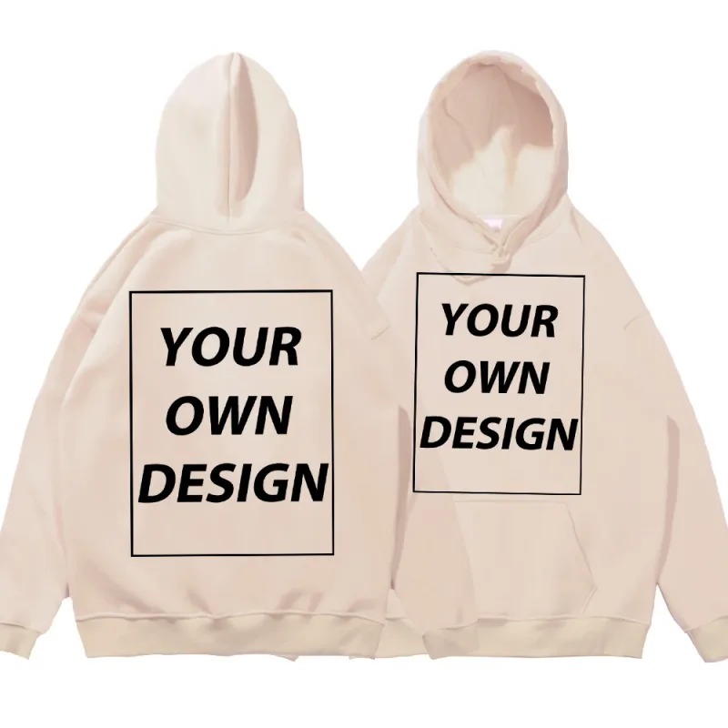 ที่กำหนดเอง DIY พิมพ์ผู้ชายผู้หญิงฤดูใบไม้ร่วงฤดูหนาว Hoodies Casual CLASSIC Pullovers ง่าย Comfy Streetwear นุ่มกีฬาเสื้อผ้า