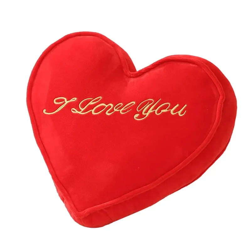 35x30 ס"מ כרית קטיפה לב אדום ממולא I LOVE U כרית מושב תמיכת גב רכה מסיבת יום האהבה קישוט חברה מתנה