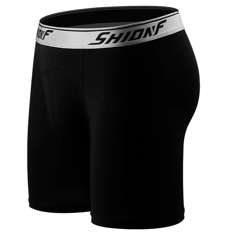 150kg 9xl calcinha esportiva masculina de algodão de grandes dimensões perna longa boxer secagem rápida jogging shorts de fitness masculino apertado correndo curto — image 9