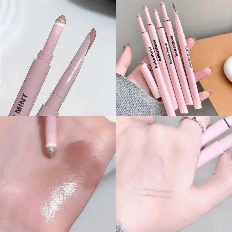 Dual End Glitter Matte Aegyosal Pen Brightening Highlight & Shadow Stick szemsmink fekvő selyemhernyó szemceruza gél ceruza 애교살 펜 — image 27