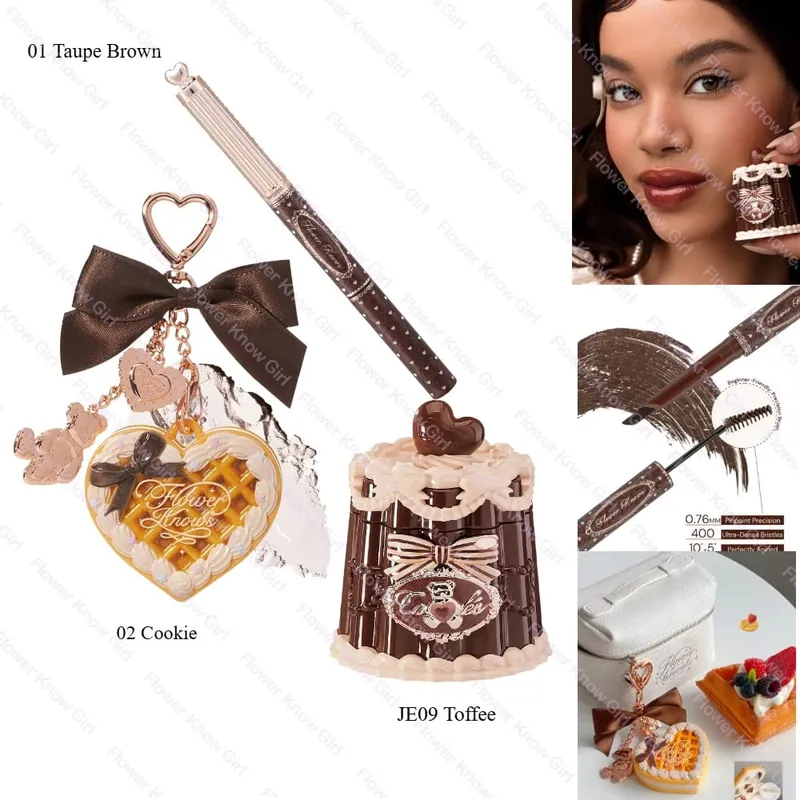 Flower Knows Sweetie Bear Lipstick Mini Setting Powder Σετ φρυδιών μακράς διαρκείας αδιάβροχο, αδιάβροχο