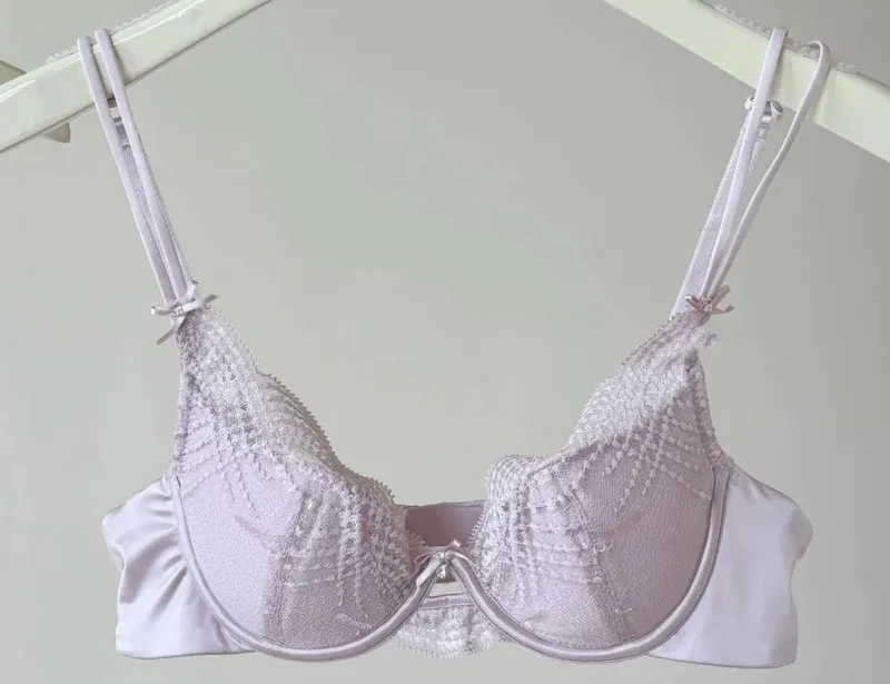 Half Cup Σετ Εσώρουχα Γυναικεία Thin Cup Push Up Μαλακό εσώρουχο σουτιέν Μικρό στήθος Στήριγμα στο πλάι Anti Sag Εσώρουχα 32-38