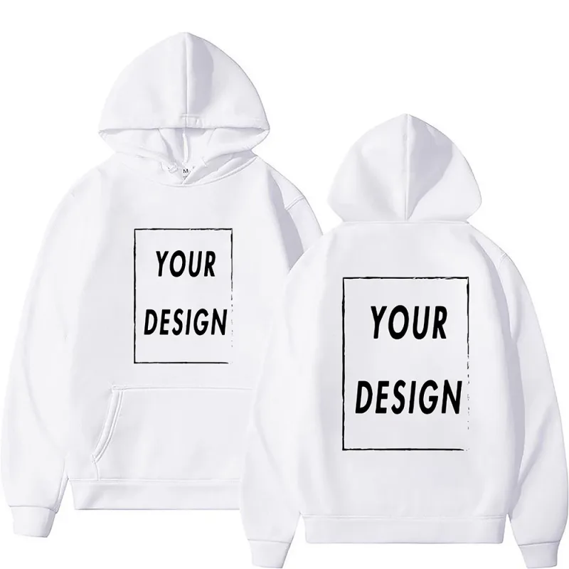 Il tuo logo/immagine del marchio di design personalizzato personalizzato ovunque uomo donna felpa con cappuccio fai da te felpa con cappuccio casual moda nuova — image 3