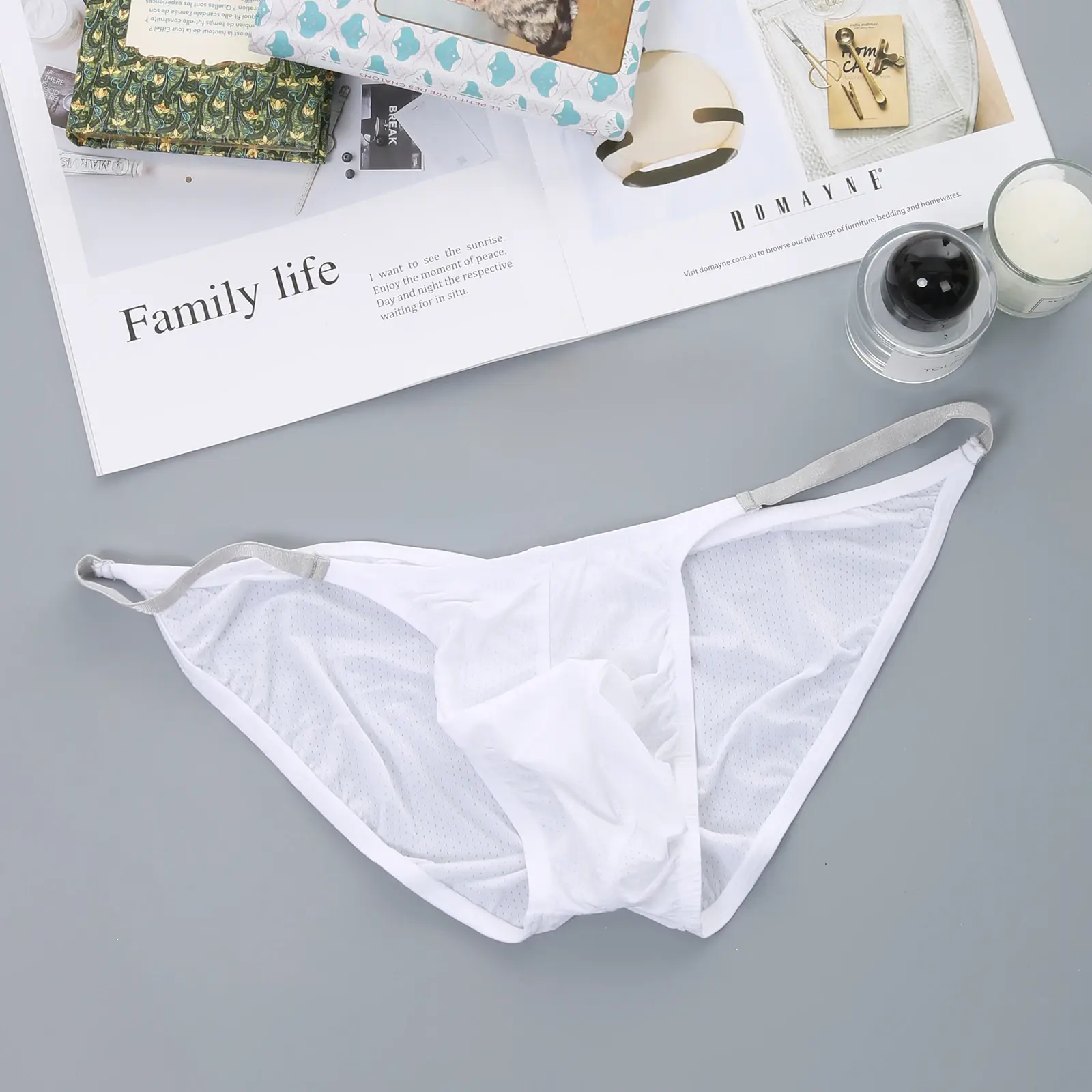 Briefs Sexy Man Underwear Men's Bulge Pouch String Mini Panties Men Low Waist Bikini Lingerie Underpants Slips Hombre