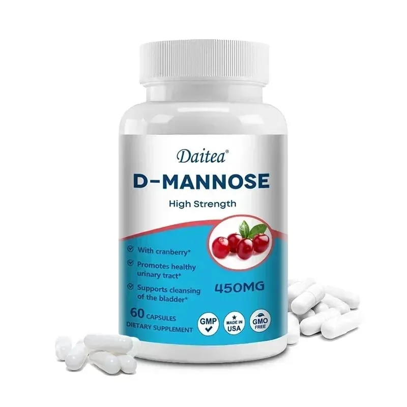 D-Mannose Capsules - with 1000mg Cranberry Extract - Cleanses Detoxifies Supports Urinary Tract Health — image 8