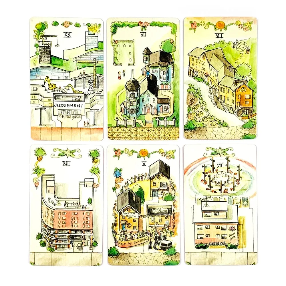 The Housing קלפי טארוט 78 קלפים גרסה אנגלית חיזוי משחקי לוח קלפים משחק מפגשים משפחתיים בידור קלפי טארוט