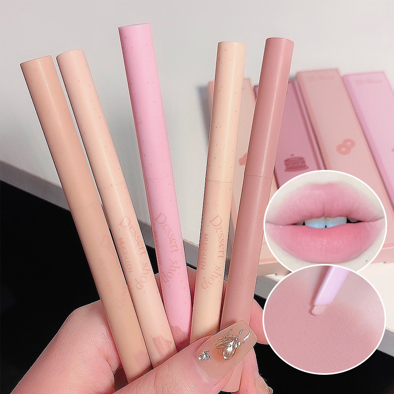 Dessert Lip Liner Automatic rotating waterproof lasting no color outline lip lipstick pen — image 3
