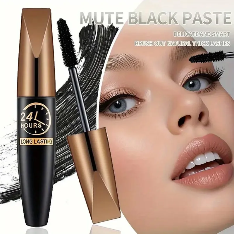 2Pcs/Set Natural Lash Care Serum + 5D Curling Mascara Lashes Curled Lashes Long-lasting Waterproof Travel Eye Makeup Set