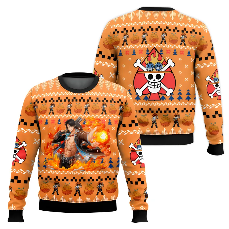 Fantasi gergaji mesin Natal Karnaval Sweter Uniseks Sweter Santa Klaus Sweter 3D Pakaian Premium Musim Gugur dan Musim Dingin