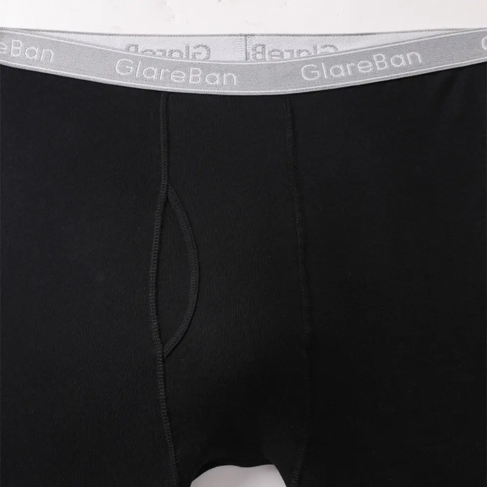 4pcs Black Long Leg 100% Cotton Boxer for Men New Underwear Male Brand Panties And Underpants For Homme Shorts Box Slip Briefs — image 3