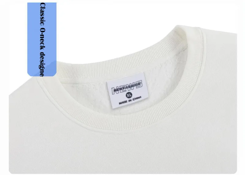FAI DA TE Logo Personalizzato 500GSM Pesante Felpe da Uomo Nuovo Autunno Inverno di Spessore In Cotone Da Uomo Top di Colore Solido Felpe Felpa Pullover