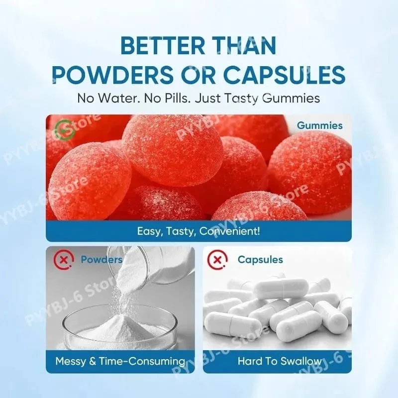 Bisglycinate Magnesium Gummies Chelated Magnesium Daily Mineral Support Vegan Raspberry Flavor Non-GMO Free Gluten 60 Count
