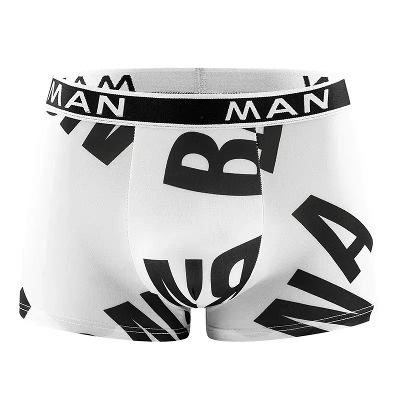 6PCS/SET Men's Underwear Ice Slik Men Panties Boys' Boxing Letter Printed Underwear Plus Size L-4XL Breathable Boxer Shorts — image 4