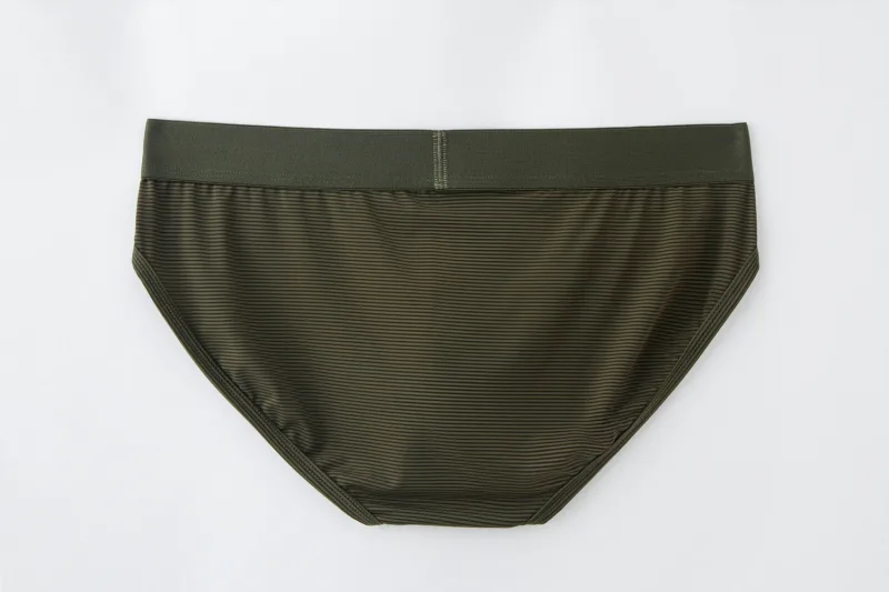 Men Underwear Brief Sexy Low-rise Striped Bikini Athletic Supporters Underpants Sleepwear Nylon Quick Dry Breathable — image 22