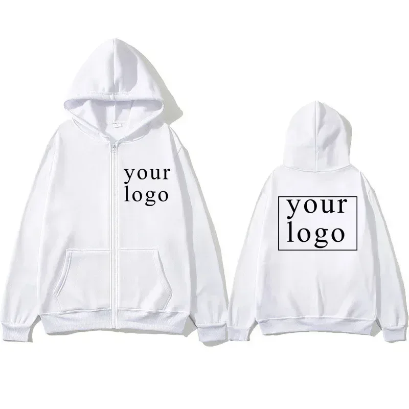 ใหม่ผู้ชายผู้หญิง DIY ซิปเสื้อสเวตเตอร์ถัก hoodie 2025 ใหม่แฟชั่นการออกแบบของคุณเองโลโก้แบรนด์/ภาพ CUSTOM CUSTOM Anywhere