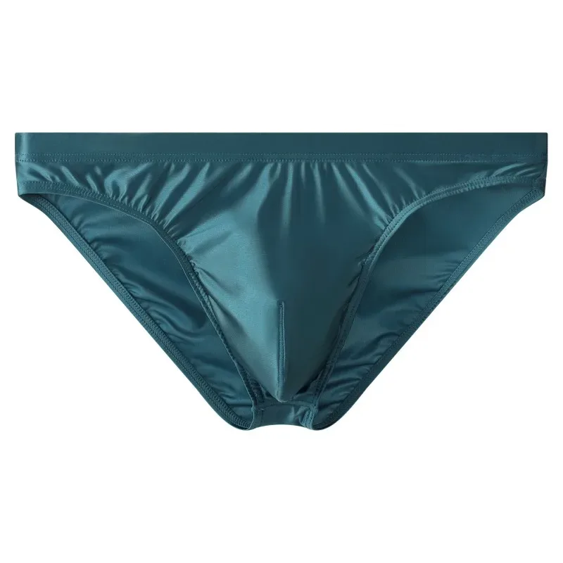 Men Solid Briefs Underwear Man Sexy Glossy Underpants Cuecas Calzoncillos Ropa Interior Hombre Slips Male Pouch Panties — image 19