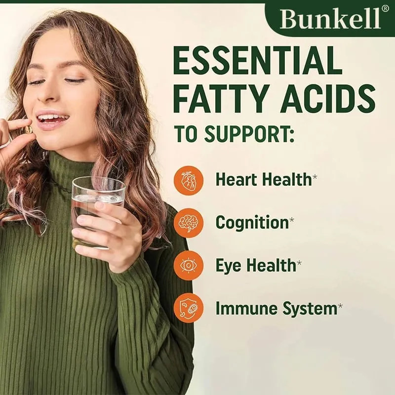 1000mg Algae Oil Supplement Supports Brain Cardiovascular and Vision Health Anti-inflammatory and Antioxidant