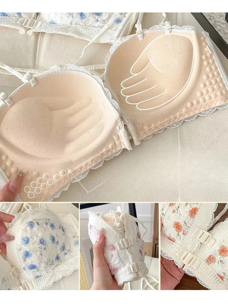 Japanese Small Bust Push-Up Bra Strapless Non-Slip Enhancer Invisible Wrap Bralette 2026 New Design Comfort Lingerie MOYISU
