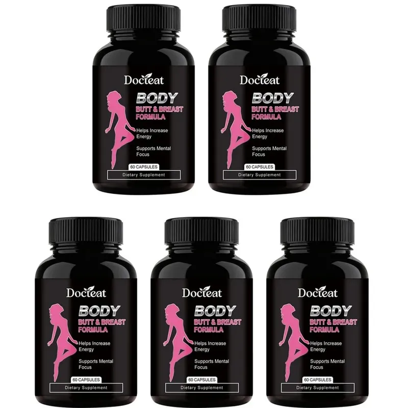 A Docteat Body Butt & Breast Formula kapszula kreatin és tejsavó 60 kapszula segítségével növeli az energiát és támogatja a mentális összpontosítást