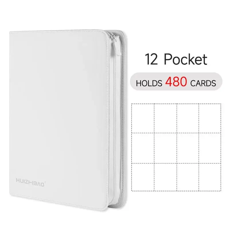 9/12 Pocket Zipper Card Binder אלבום כרטיסי מסחר כרטיס טעינת צד עמיד עבור mtg tcg עבור פוקימון עבור yugioh לכדורגל