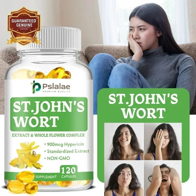 St. John's Wort Extracts and Whole Flower Complex - Stress Relief for Emotional and Mental Health